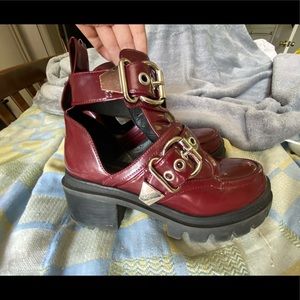 Craven Lo Jeffery Campbell cut out combat boot